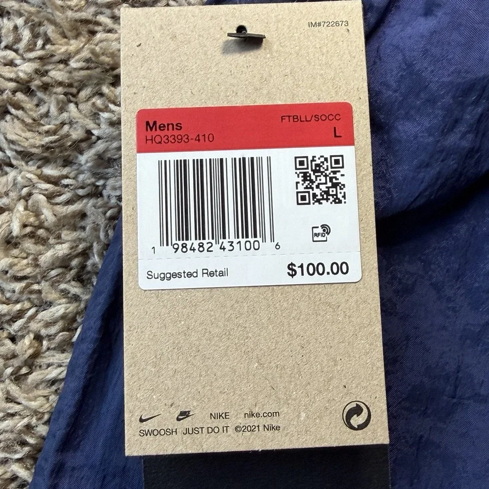 Nike Total 90 Repel Soccer Track Pants Mens Size Large Navy/Royal/Lightning NEW